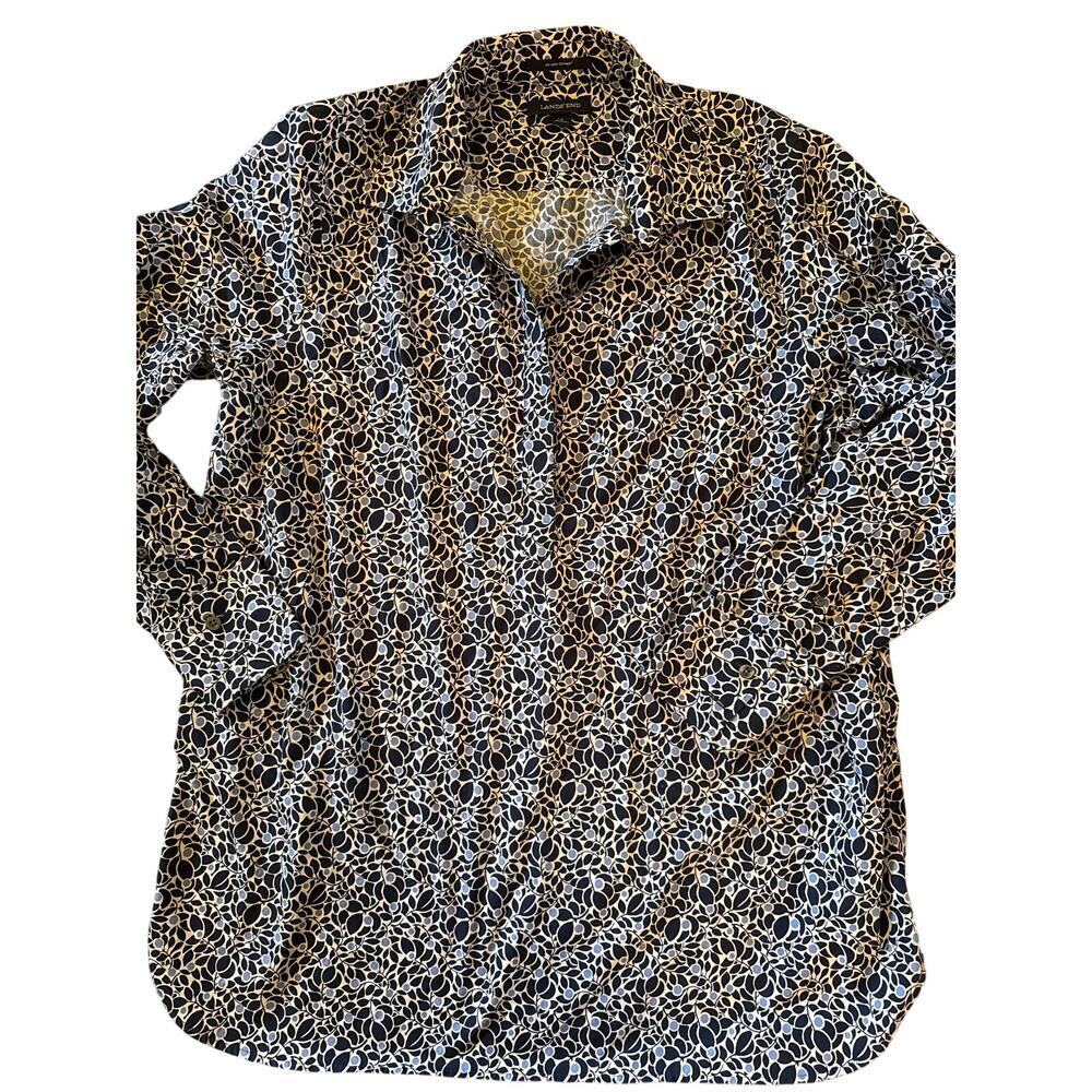 LANDS END NO IRON SUPIMA COTTON TOP SIZE 14